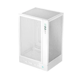   DeepCool Számítógépház - CH170 DIGITAL WH (Mini-ITX, 2xUSB3.0, Type-C, fehér)