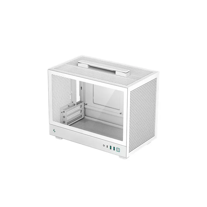 DeepCool Számítógépház - CH160 WH (fekete, Mini-ITX, 2xUSB3.0, Type-C, fehér)