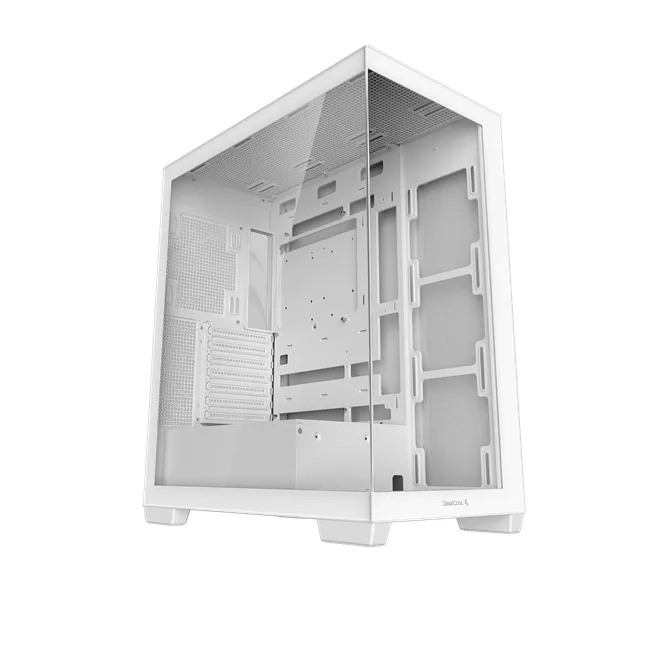 DeepCool Számítógépház - CG580 WH (fehér, abakos, venti nélkül, BTF, ATX, 2xUSB3.0, 1xUSB2.0)