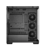 DeepCool Számítógépház - CG580 4F V2 (fekete, ablakos, 4x12cm A-RGB, BTF, ATX, 2xUSB3.0, 1xUSB2.0)