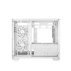 DeepCool Számítógépház - CG330 3F WH (fehér, ablakos, 3x12cm A-RGB, BTF, mATX, 2xUSB3.0, 1xUSB2.0)