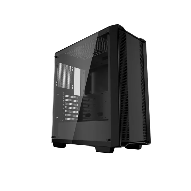 DeepCool Számítógépház - CC560 V2 Limited (fekete, ablakos, venti nélkül,  ATX, 1xUSB3.0, 1xUSB2.0)