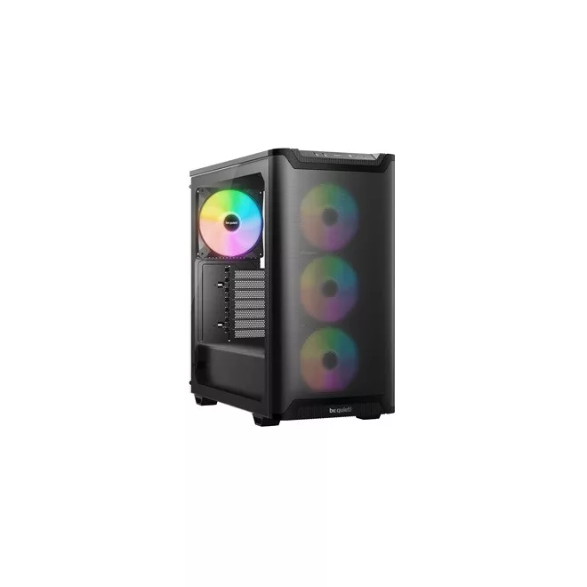 Be Quiet! Számítógépház - Pure Base 501 LX Black (ATX, edzett üveg oldallap, fekete)