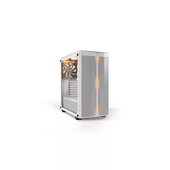 Be Quiet! Számítógépház - Pure Base 500DX White (ATX, edzett üveg oldallap, fehér)