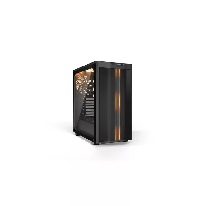 Be Quiet! Számítógépház - Pure Base 500DX Black (ATX, edzett üveg oldallap, fekete)