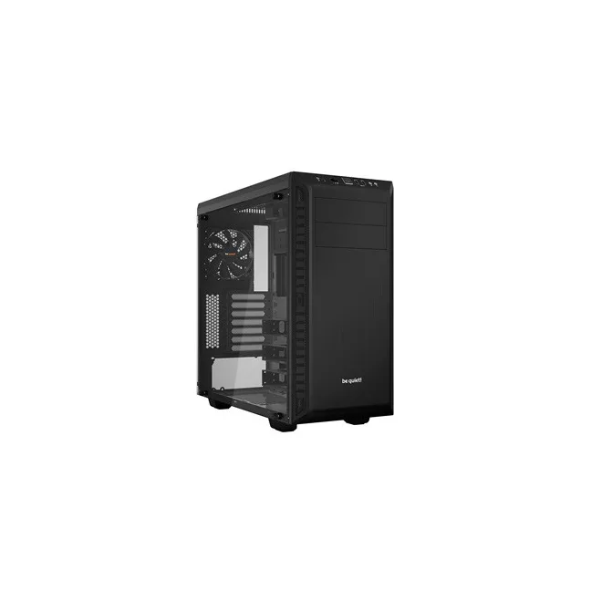 Be Quiet! Számítógépház - Pure Base 600 Window Black (ATX, edzett üveg oldallap, fekete)