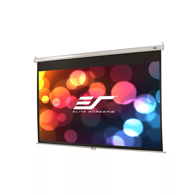 EliteScreens 84" (16:9) manuális fali vászon M84NWH (185 x 104 cm, Fehér váz)