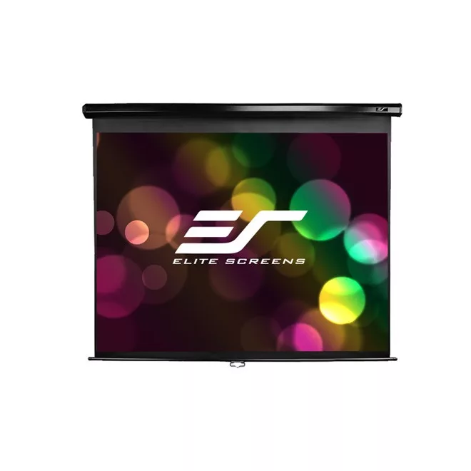 EliteScreens 135" (16:9) manuális fali vászon M135UWH2 (298 x 168 cm, Fekete váz)