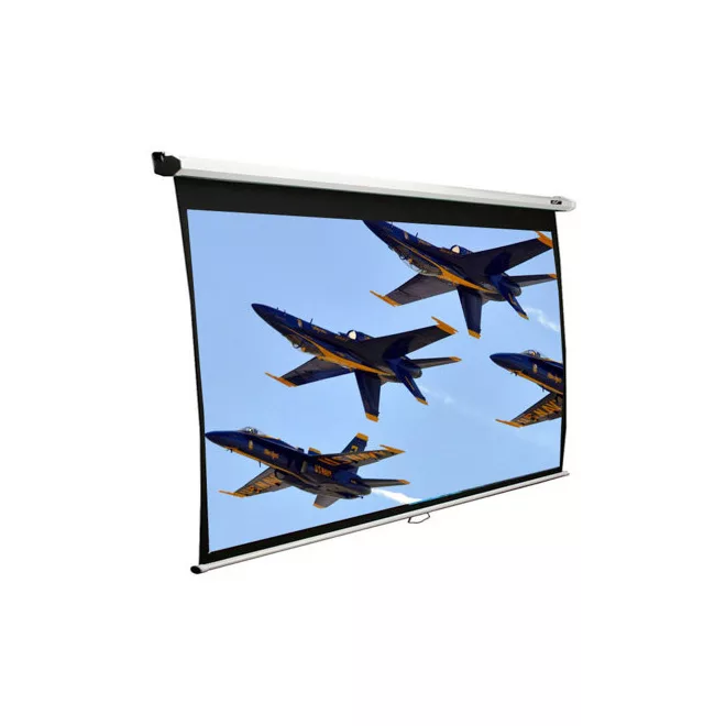 EliteScreens 106" (16:9) manuális fali vászon M106XWH (235 x 132 cm, Fehér váz)