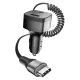 Autós USB-C (30W) és USB (25W) töltő adapter szivargyújtó aljzat, 1,5m USB-C kábellel - praktikus és kompakt megoldás telefonok, navigációs eszközök és más készülékek gyors töltésére útközben