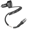 Autós USB-C (30W) és USB (25W) töltő adapter szivargyújtó aljzat, 1,5m USB-C kábellel - praktikus és kompakt megoldás telefonok, navigációs eszközök és más készülékek gyors töltésére útközben