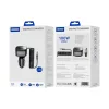 Autós USB-C (30W) és USB (25W) töltő adapter szivargyújtó aljzat, 1,5m USB-C kábellel - praktikus és kompakt megoldás telefonok, navigációs eszközök és más készülékek gyors töltésére útközben