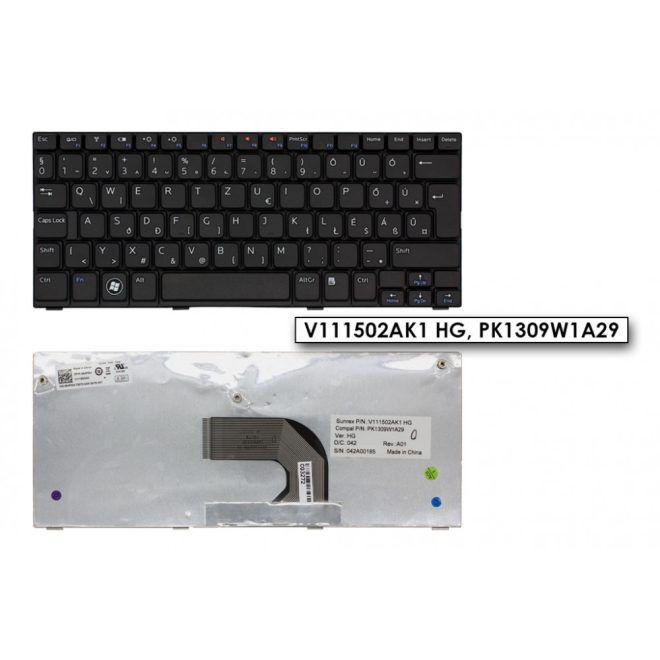 Dell Inspiron mini Mini 1018 fekete magyar Laptop billentyűzet