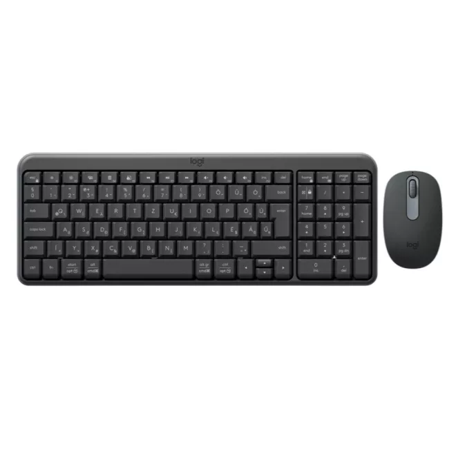 Logitech MK250 Vezeték Nélküli MAGYAR Billentyűzet + Egér | Bluetooth | Fekete (920-013525)