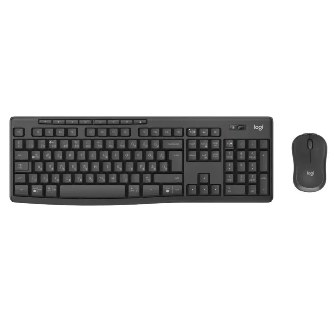 Logitech MK370 Silent Vezeték Nélküli MAGYAR Billentyűzet + Egér | USB, Bluetooth | Fekete (920-012079)