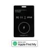 Apple Find My kompatibilis okos nyomkövető kártya pénztárcába, táskába és autóba – ultra-vékony 1,7mm, vezeték nélkül újratölthető Lokátor tracker (Pointercard Pro)