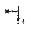 Equip Monitor Asztali konzol - 650151 (13"-27", 1 monitor, dönthető, forgatható, állítható magasság, Max.: 8 kg, fekete)