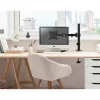 Equip Monitor Asztali konzol - 650151 (13"-27", 1 monitor, dönthető, forgatható, állítható magasság, Max.: 8 kg, fekete)
