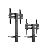 Equip TV/Monitor állvány - 650607 (32"-55", dönthető, állítható magasság, gurulós, Max.:35kg, fekete)