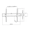 Equip TV Fali konzol - 650332 (37"-70", Max.: 40kg, dönthető, fekete)