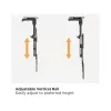 Equip TV Mennyezeti konzol - 650375 (23"-55", dönthető, Max.: 20kg, fekete)