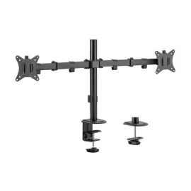   Equip Monitor Asztali konzol - 650157 (13"-32", 2 monitor, dönthető, forgatható, állítható magasság, Max.:2x9kg, fekete)