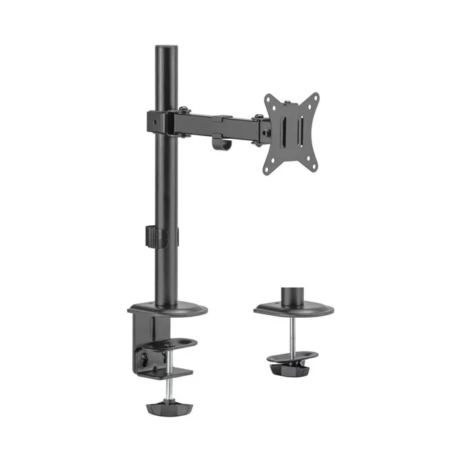 Equip Monitor Asztali konzol - 650156 (17"-32", 1 monitor, dönthető, forgatható, állítható magasság, Max.: 9kg, fekete)