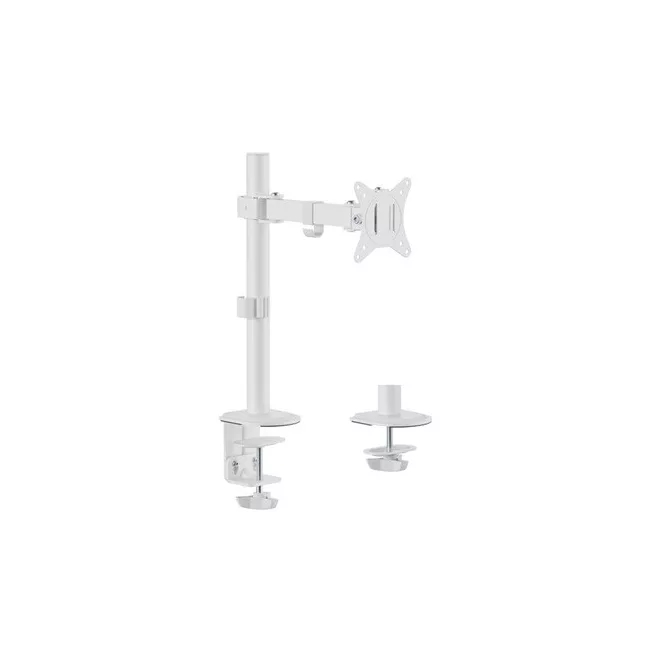 Equip Monitor Asztali konzol - 650166 (17"-32", 1 monitor, dönthető, forgatható, állítható magasság, Max.: 9kg, fehér)