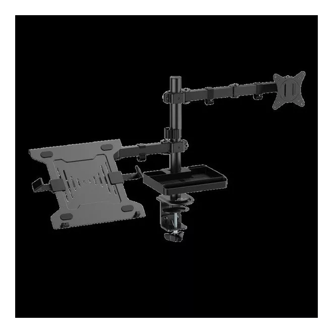 Advance Monitor/Notebook Asztali konzol - XTENDMOUNTS FLEX (17-32", Max.: 2x9kg, dönthető, forgatható, fekete)