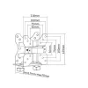 Equip MiniPC tartó - 650890 (Univerzális: 100x100 VESA-hoz rögzíthető, Max.: 5kg, fekete)