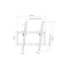 SUNNE (32-55-ET) TV fali konzol dönthető 32"-55", faltáv: 25mm