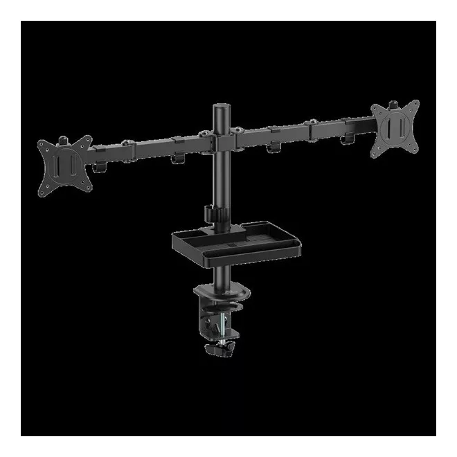 Advance Monitor Asztali konzol - XTENDMOUNTS Dual (17-32", Max.: 2x9kg, dönthető, forgatható, fekete)