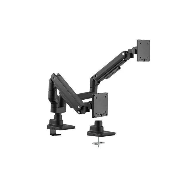 Equip Monitor Asztali konzol - 650182 (17"-35", 2 monitor, dönthető, forgatható, Max.: 2x20kg, fekete)