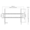 Equip TV Fali konzol - 650338 (60"-120", Max.: 120kg, fekete)