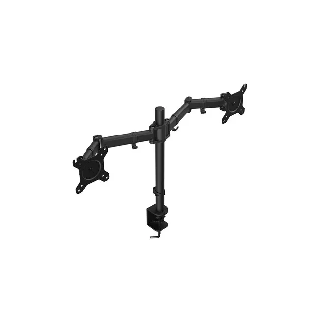 Endorfy Monitor Asztali konzol - Atlas Double (VESA, 13"-27", 2 monitor, forgatható, dönthető, Max.2x8kg, fekete)