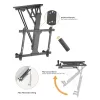 Equip TV Mennyezeti konzol - 650329 (32"-70", motoros, dönthető, Max.: 35kg, fekete)
