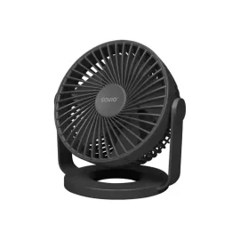   Akkumulátoros, fekete színű hordozható ventilátor (AD-01)