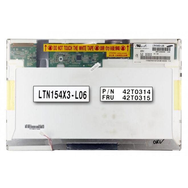 Lenovo 3000 N100 matt, tükröződésmentes Laptop kijelző 800x480 (WVGA) beszerelési lehetőséggel