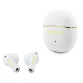   Guess fehér Bluetooth sztereó fülhallgató, True Wireless Stereo technológia, Töltőtokkal, Bluetooth 5.4