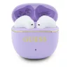 Guess fehér Bluetooth sztereó fülhallgató, True Wireless Stereo technológia, Lila Töltőtokkal, Bluetooth 5.4