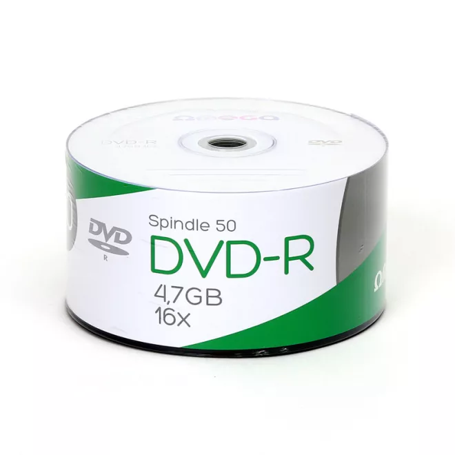 Omega 50db-os, DVD+R írható lemez, 4,7GB, 120 perc, 1-16x sebesség, zsugor csomagolásban