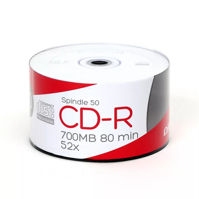 Omega 50db-os, CD-R írható lemez, 700MB, 80 perc, 52x sebesség, zsugor csomagolásban