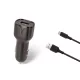 Autós Szivargyújtó töltő USB 12W, USB-C átalakító kábellel - praktikus és kompakt megoldás telefonok, navigációs eszközök és más készülékek gyors töltésére útközben