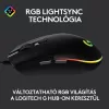 Logitech G203 LIGHTSYNC | Gamer egér | Fekete (910-005796)