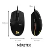 Logitech G203 LIGHTSYNC | Gamer egér | Fekete (910-005796)
