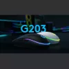 Logitech G203 LIGHTSYNC | Gamer egér | Fekete (910-005796)