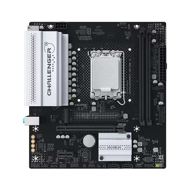 Maxsun Alaplap - Intel MS-CHALLENGER H810M-K s1851 (H810, mATX, 2xDDR5 6400MHz, 2xSATA3, M.2, HDMI, DP)