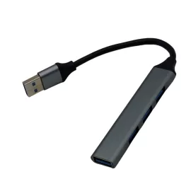   USB 4 portos elosztó HUB - 1x USB 3.0, 3x USB2.0 csatlakozóval, extra slim kivitelben, nagy sebességű adatátvitelhez és több eszköz kényelmes csatlakoztatásához