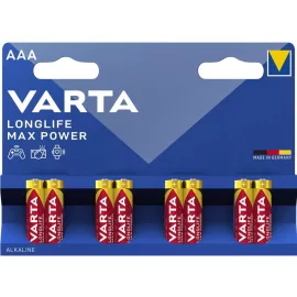   8db Varta Longlife Max Power AAA ceruza elem távirányítóhoz (LR03)