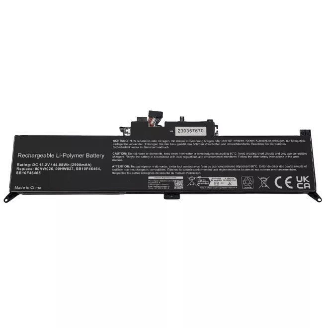 Lenovo ThinkPad Yoga 260, 370, X380 helyettesítő új 4 cellás 44Wh 2900mAh akkumulátor